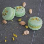 Close-Up Shot of Pistachio Macarons